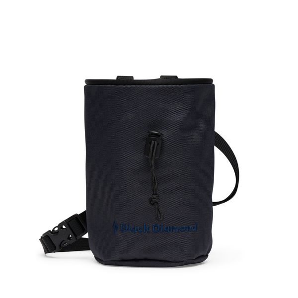 Black Diamond Mojo Zip Chalk Bag – Cylinder Shape With Zippered Pocket, Fleece Lined, For Climbing & Bouldering