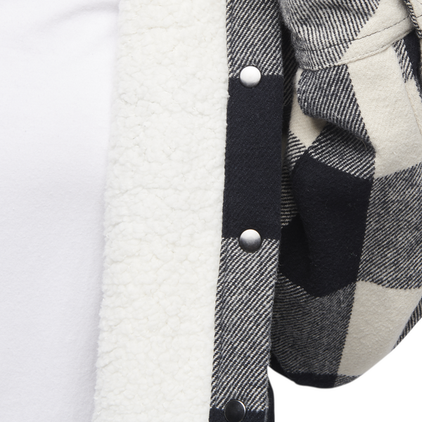 Black/Off White Plaid