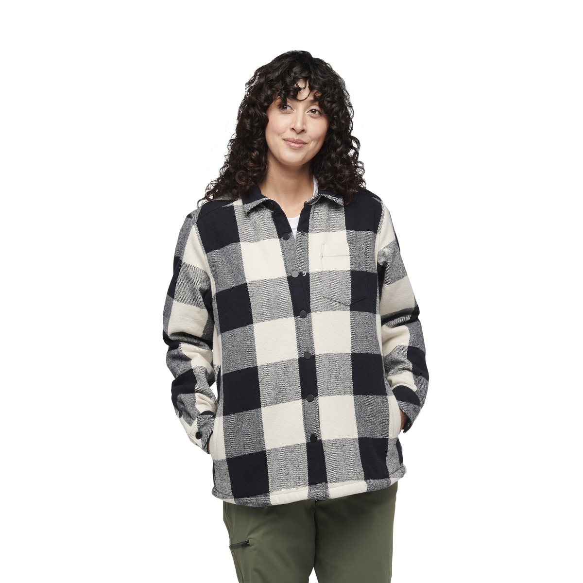 Black/Off White Plaid