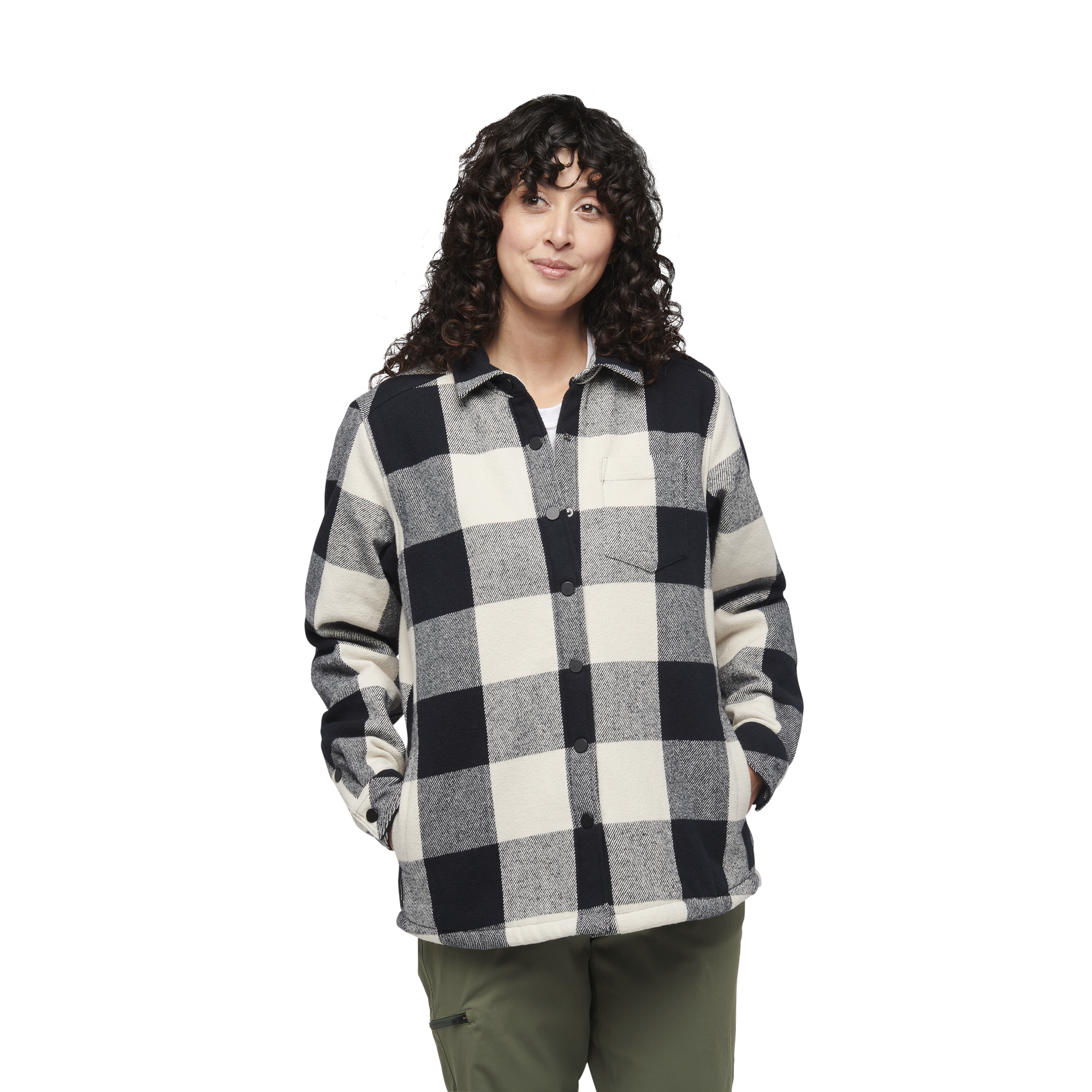 Black/Off White Plaid