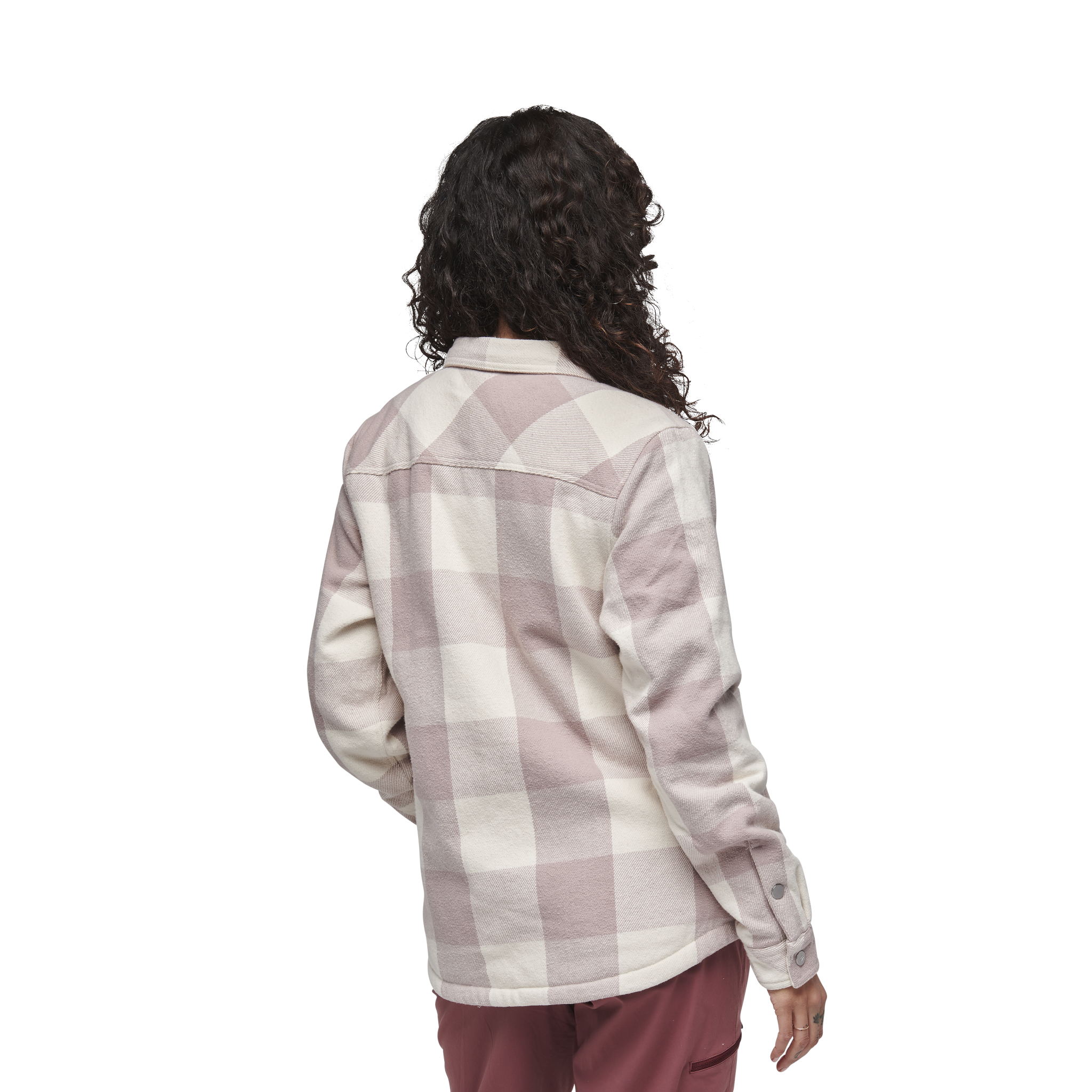 Pale Mauve/Off White Plaid