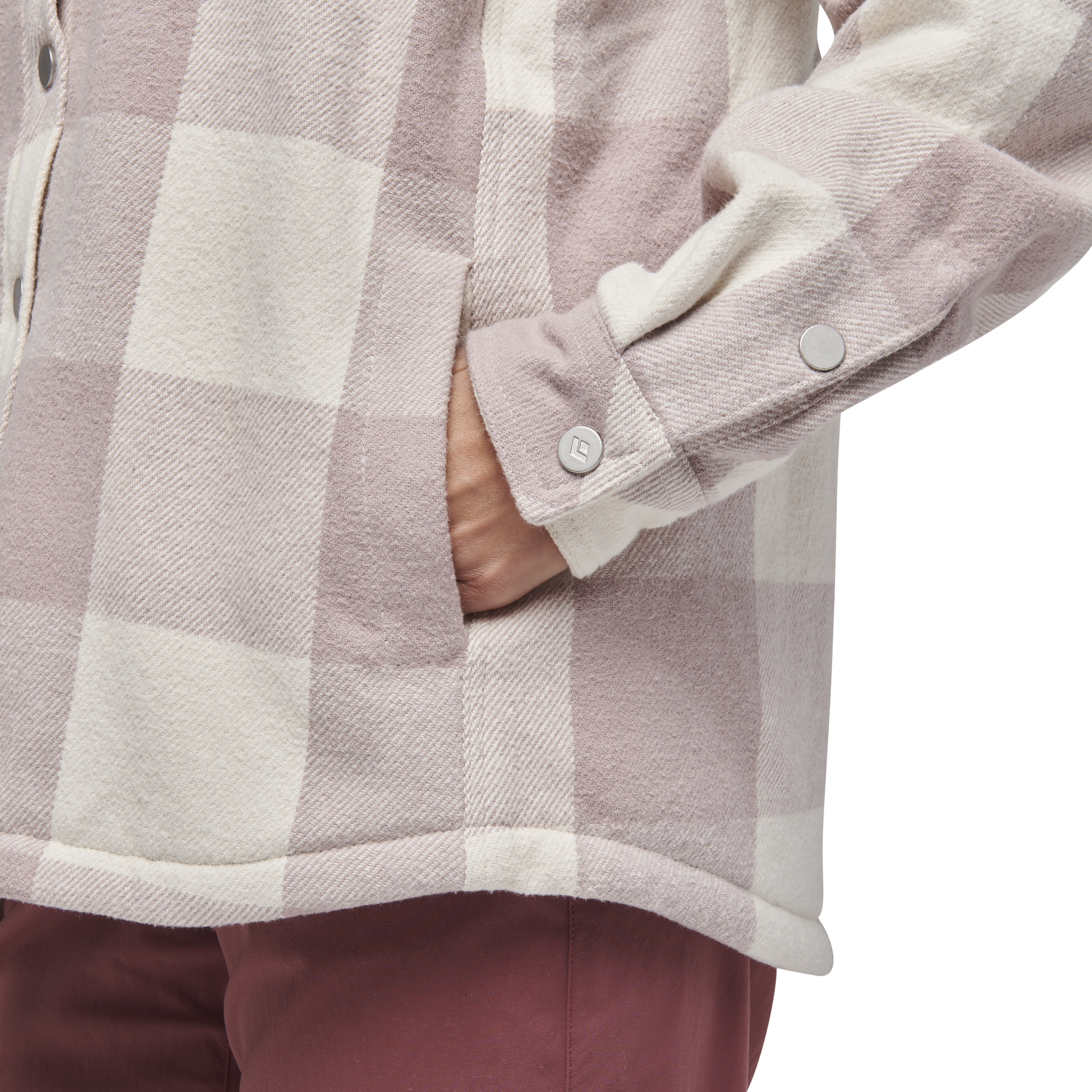 Pale Mauve/Off White Plaid