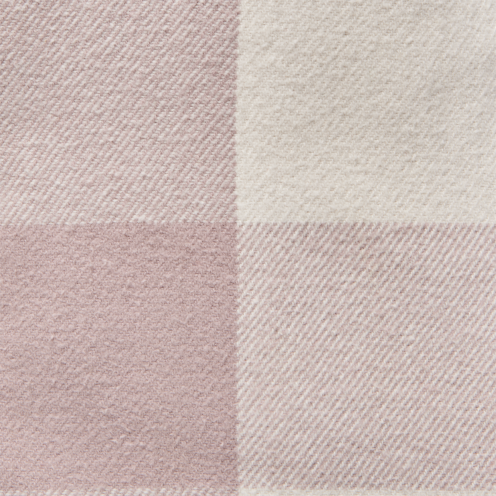 Pale Mauve/Off White Plaid