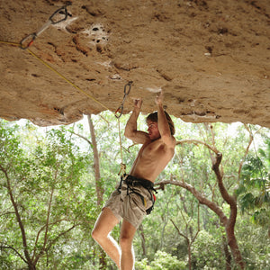 black diamond athlete Sam Gullifer climbing 