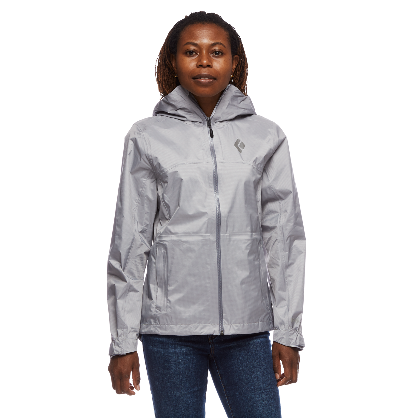 Womens gray 2025 rain jacket